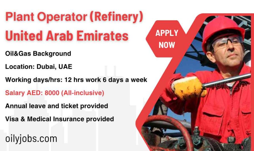 Oil & Gas Plant Operator Job United Arab Emirates