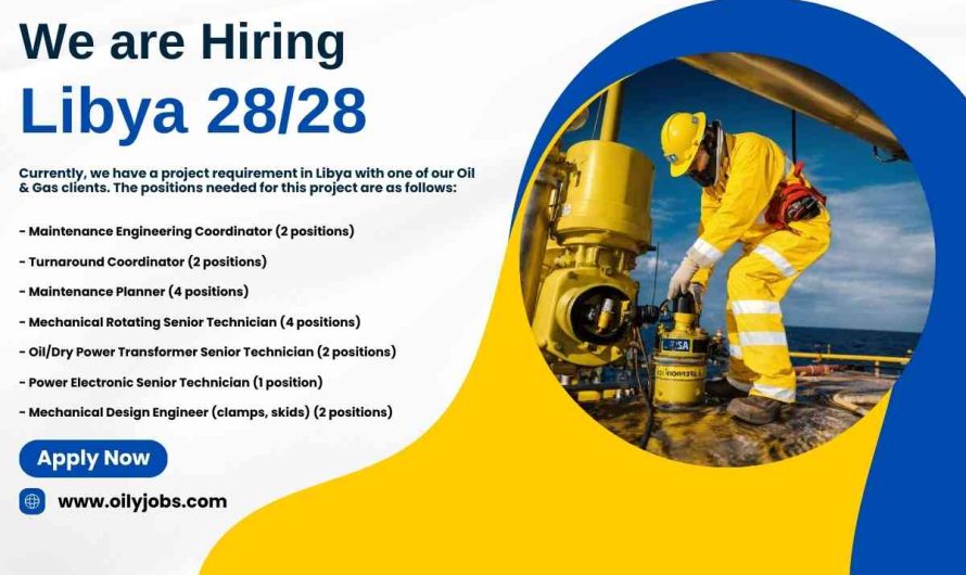 Oil & Gas 28/28 Rotational Maintenance Jobs Libya