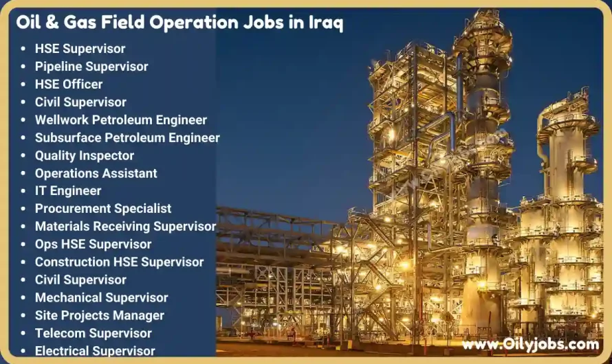 Oil & Gas Field Operation Jobs in Iraq