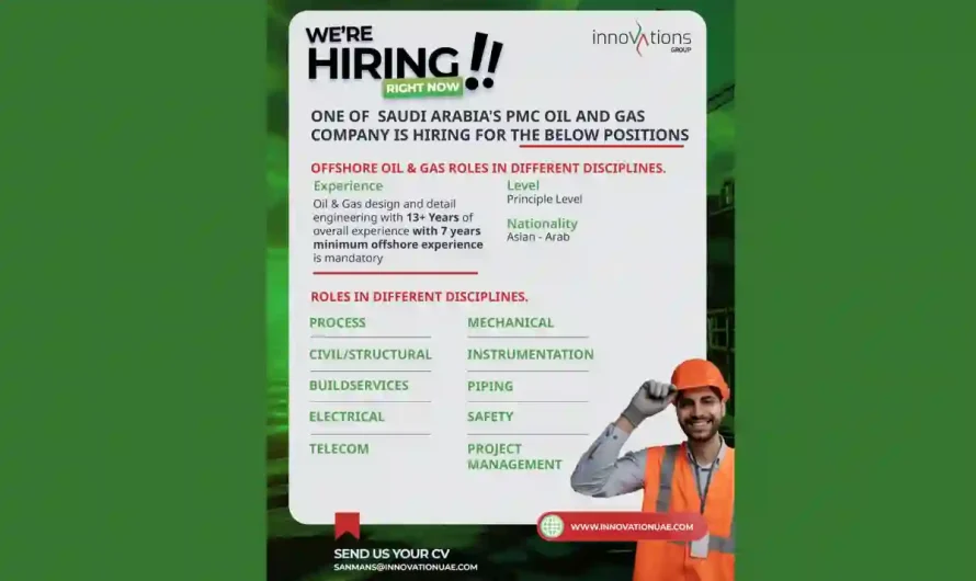 Offshore oil and gas professionals Jobs in KSA