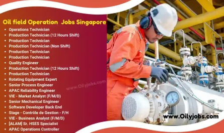 Oilfield Operation Technician Jobs in Singapore