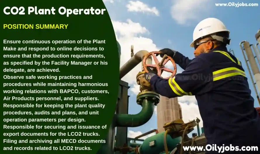 CO2 Plant Operator Job in Bahrain