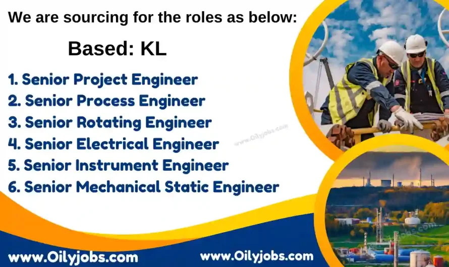 Senior Electrical Instrument Process Mechanical Engineer Jobs in Kuala Lumpur