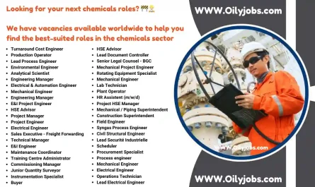 Chemicals sector Vacancies worldwide