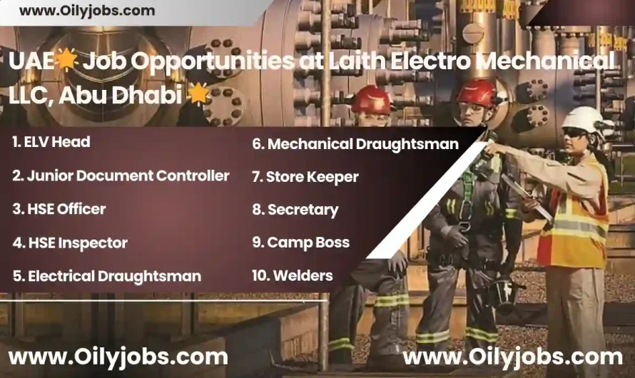 UAE Electro Mechanical Job Opportunities Abu Dhabi