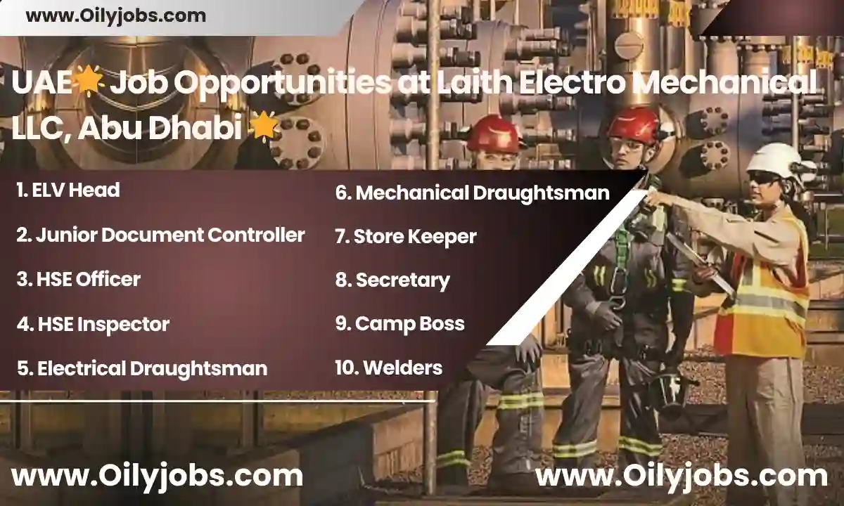 UAE Electro Mechanical Job Opportunities Abu Dhabi