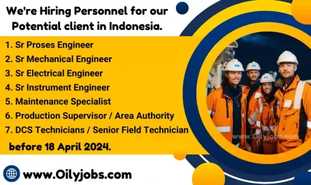 Mechanical Electrical Instrument Engineer DCS Technicians Jobs in Indonesia