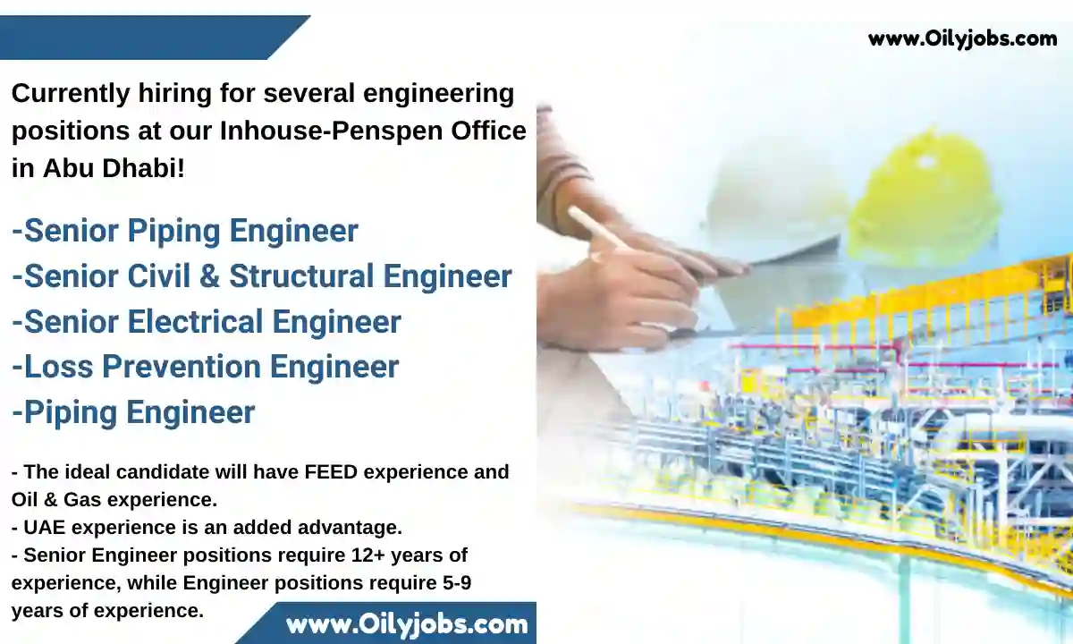 UAE Oil & Gas Engineering positions