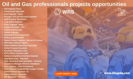 Oil and Gas Professionals Opportunities