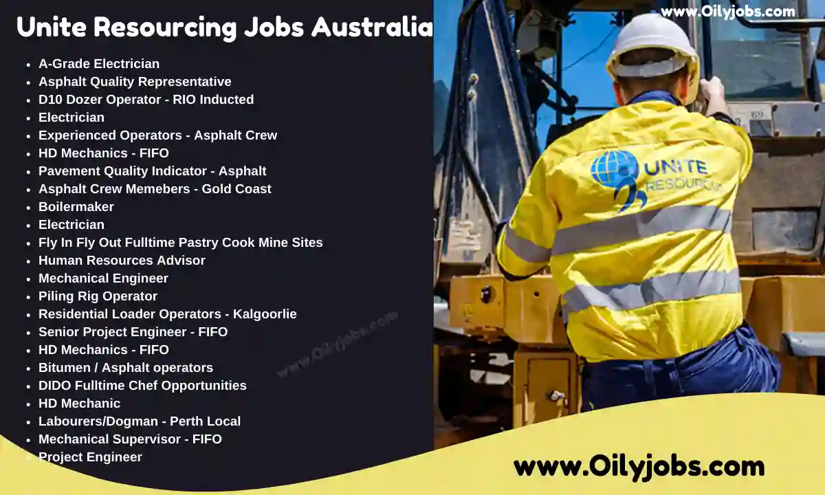 Unite Resourcing skilled labour Jobs in Australia