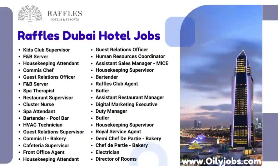 Raffles Dubai Hotel & Resorts Jobs