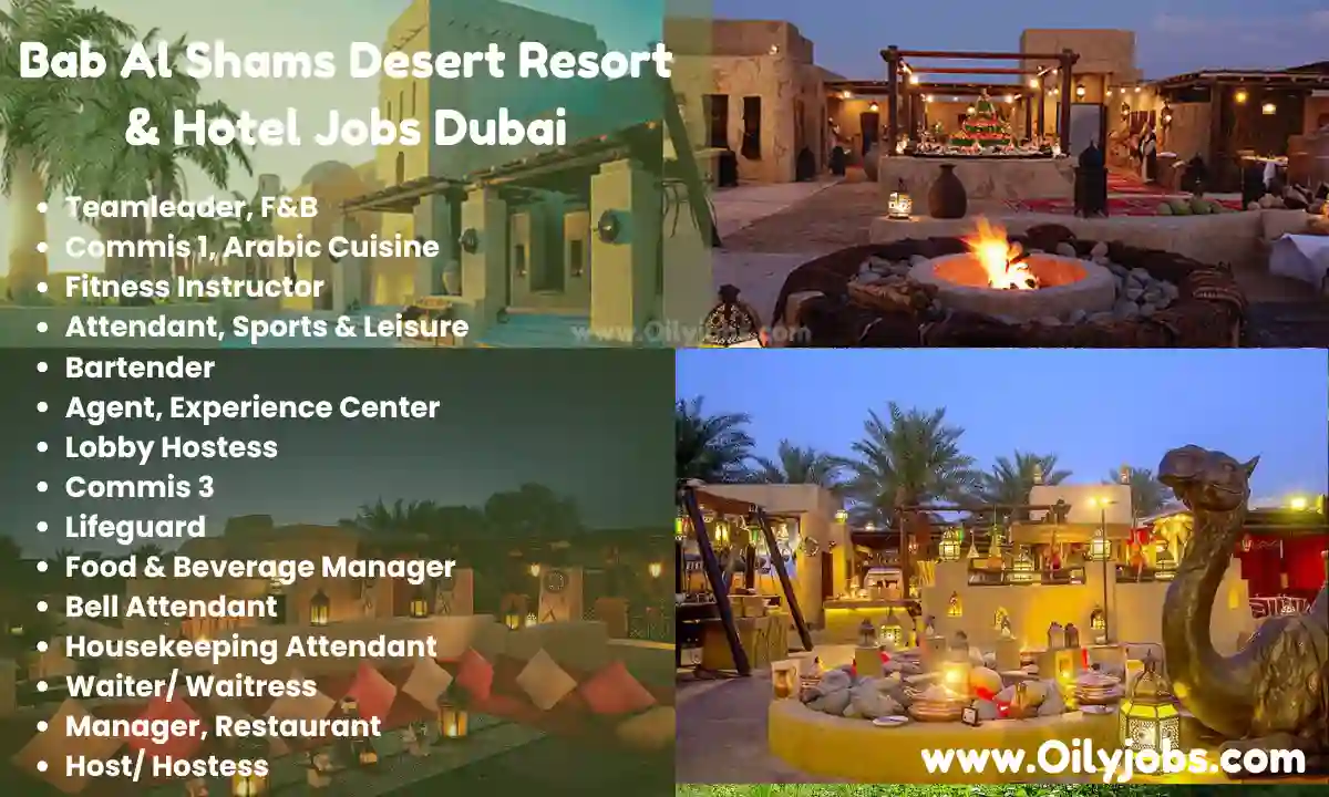 Bab Al Shams Desert Resort Jobs in Dubai