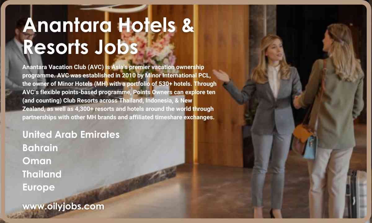 Anantara Hotels & Resorts Jobs