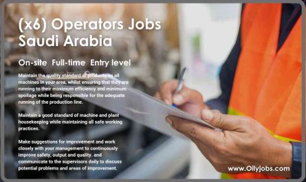 (x6) Operators Jobs Saudi Arabia