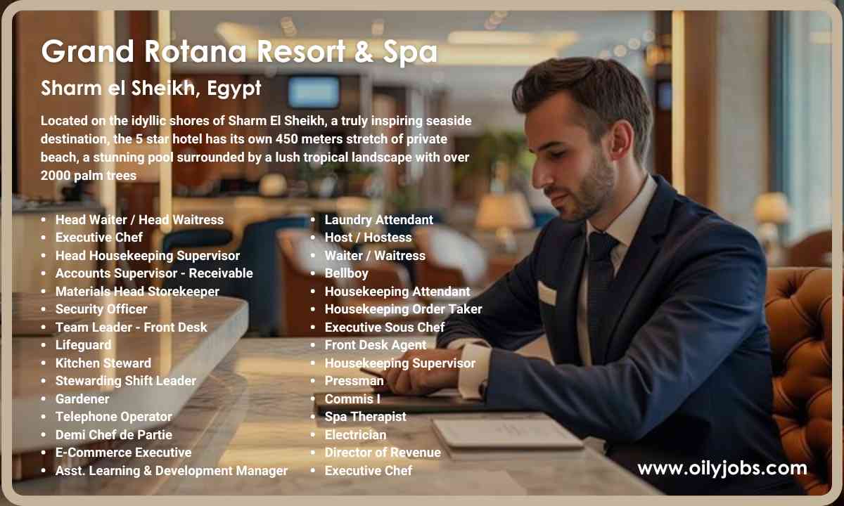 Grand Rotana Resort & Spa Jobs Sharm El Sheikh Egypt