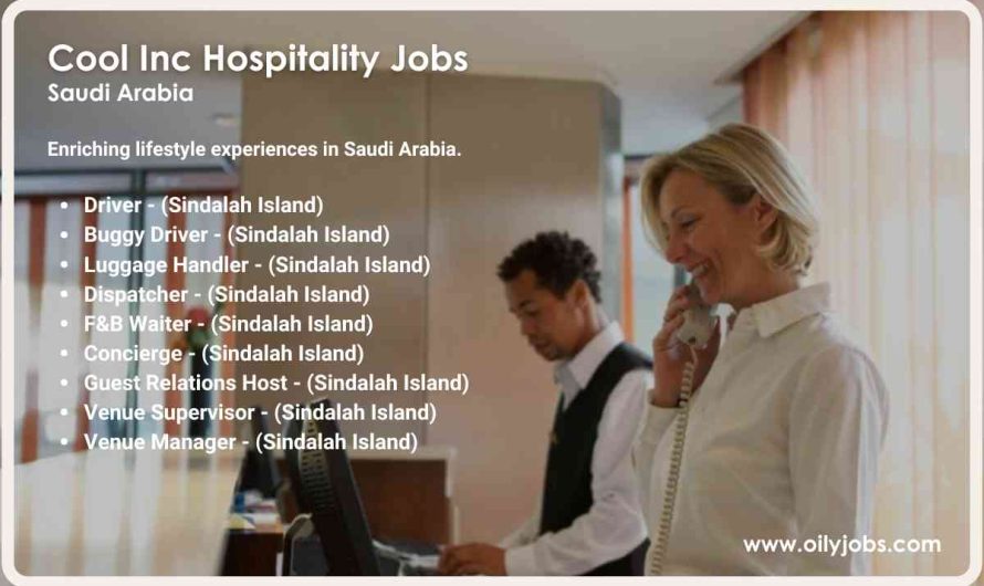 Cool Inc Hospitality Jobs Saudi Arabia