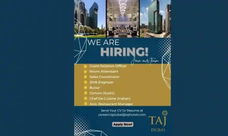 Taj hotel Dubai Jobs