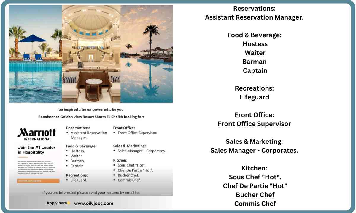 Resort Sharm El Shaikh Jobs