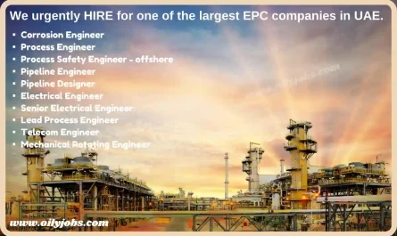 EPC companies in UAE Jobs Opportunities