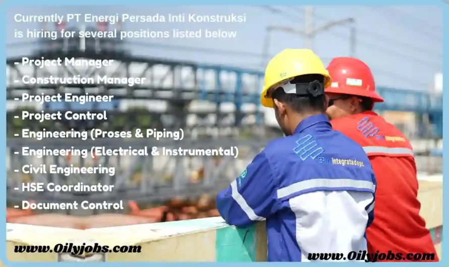 Oil & Gas industry several positions