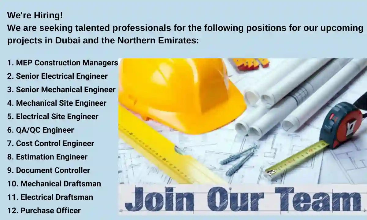 Dubai upcoming projects Jobs