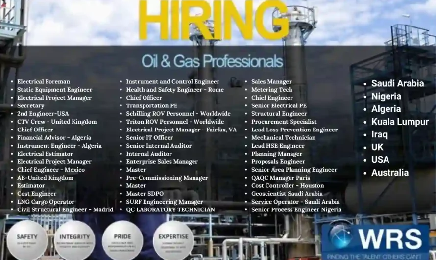 WRS Recruitment Oil & Gas Industry Jobs