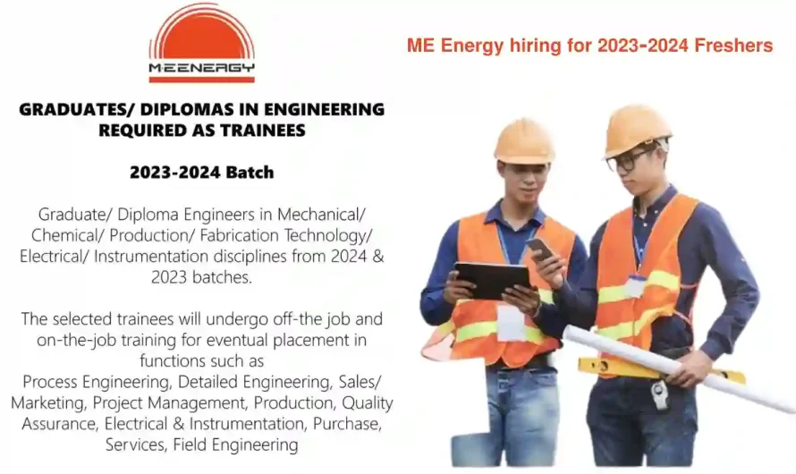 Fresh Graduate Engineers Jobs Opportunities