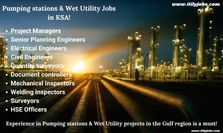 Pumping stations & Wet Utility Jobs in KSA