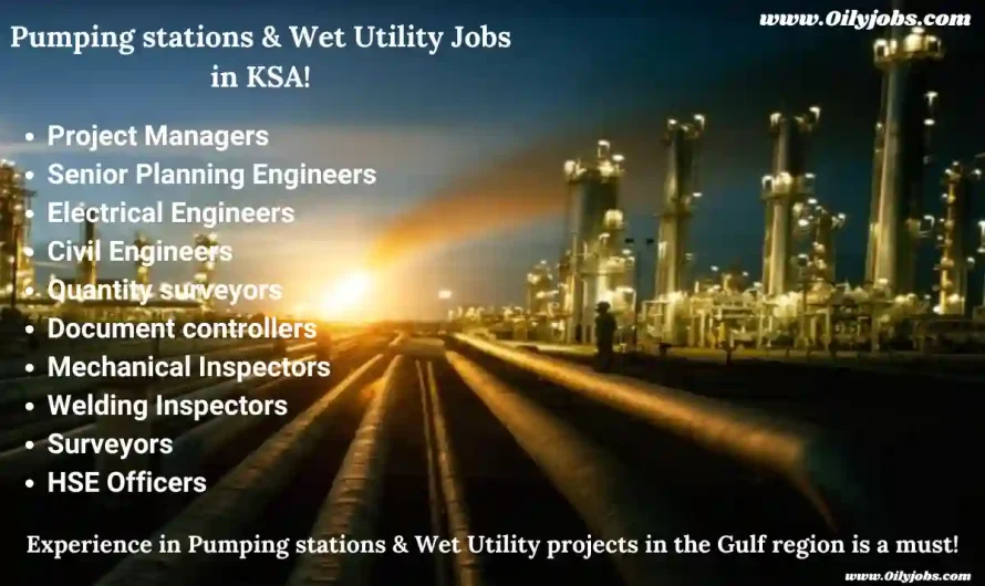 Pumping stations & Wet Utility Jobs in KSA