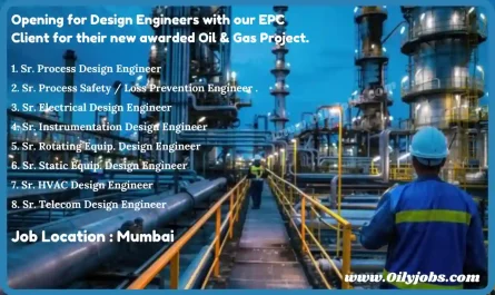 Oil & Gas Project EPC Design Engineers Jobs Mumbai