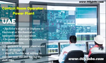 Control Room Operator - Power Plant Jobs in UAE