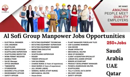 Al Sofi Group Manpower Jobs Opportunities