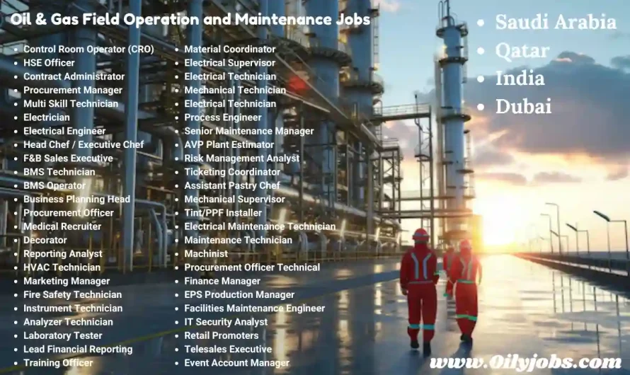 Oil & Gas Field Operation and Maintenance Jobs