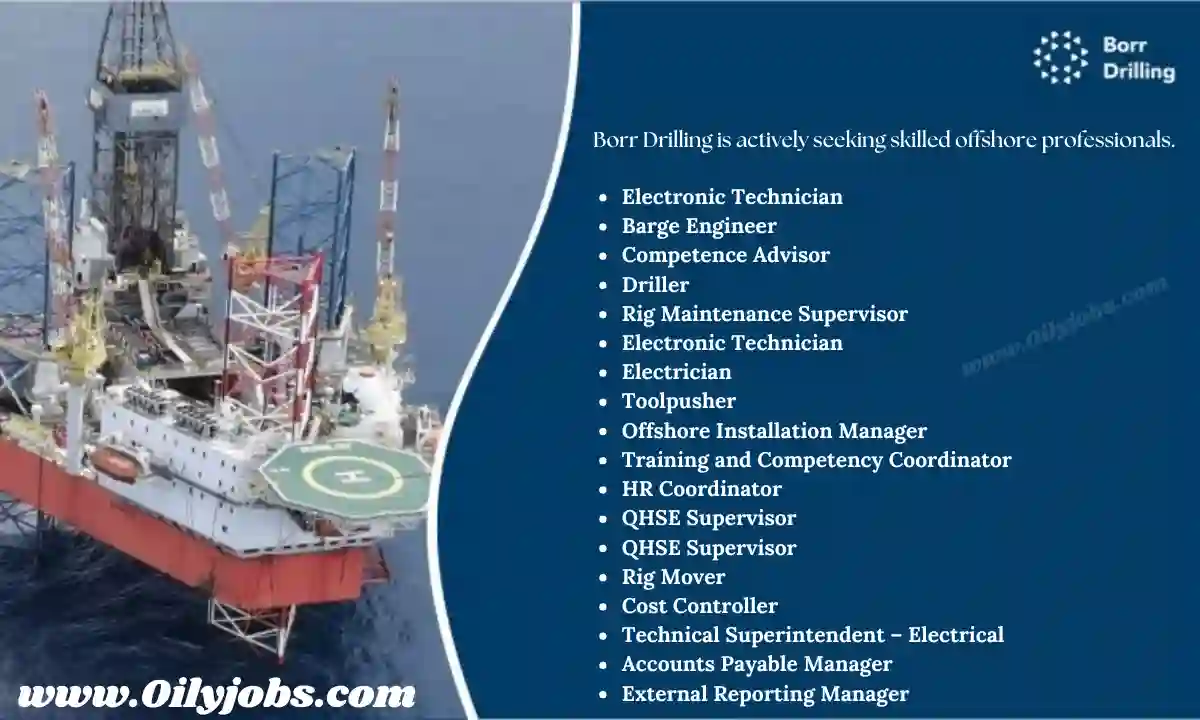 Borr Drilling offshore professionals Jobs