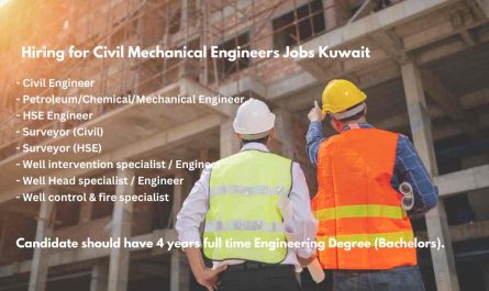 Hiring for Civil Mechanical Engineers Jobs Kuwait